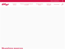 Tablet Screenshot of kelloggs.com.co