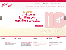 Tablet Screenshot of kelloggs.com.br